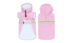 Nepremočljiv Dežni Plašč za Pse s Svetlečim Trakom