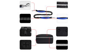 Prostoročen pasji Povodec z Nastavljivim pasom in Torbico Prostoročen pasji Povodec z Nastavljivim pasom in Torbico