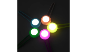 Snemljiva LED pasja Oznaka s Svetlečo Lučko na Ovratnici