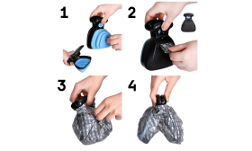 Prenosna Torbica za pse Easy-Clean s Sistemom Zapenjanja - vsebuje okolju prijazne vrečke