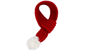 Topel pleten božični pasji šal – praznični modni dodatek za hišne ljubljenčke