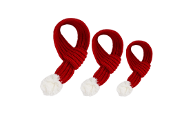 Topel pleten božični pasji šal – praznični modni dodatek za hišne ljubljenčke